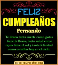 GIF Frases de Cumpleaños Fernando